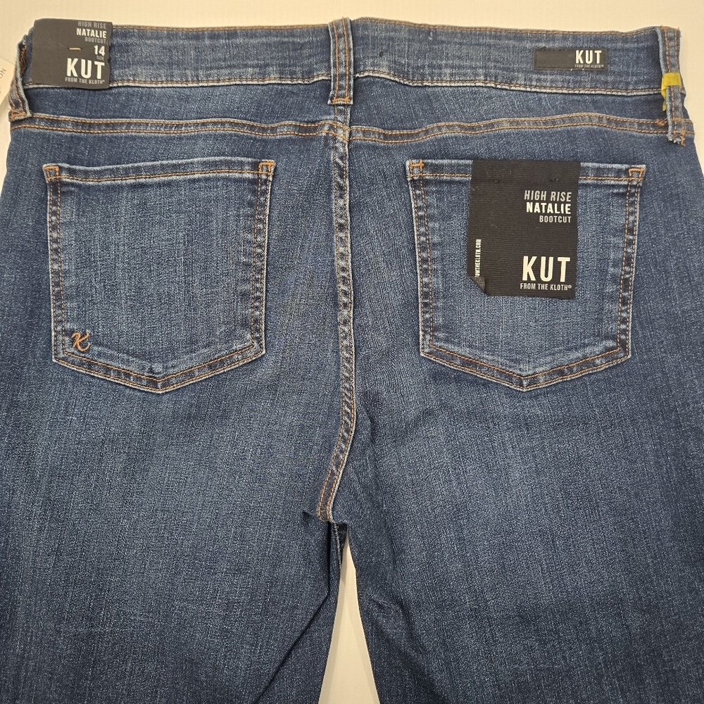 KUT From The Kloth Natalie High-Rise Bootcut Jeans Size 14 NWT - Picture 4 of 7